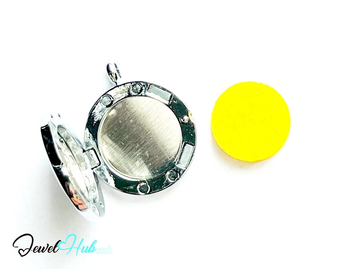 Stainless Steel Aromatherapy Pendant for Presence & Intuition 🕉️ Om Radiance - JewelHub.co.uk