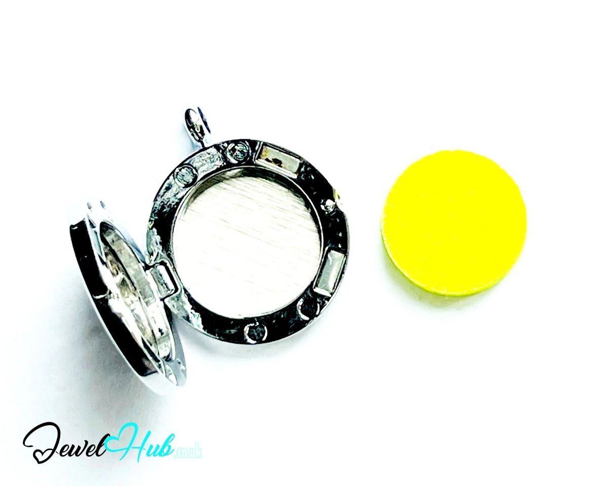 Stainless Steel Aromatherapy Pendant for Softness & Strength 🌷 Botanical Grace - JewelHub.co.uk