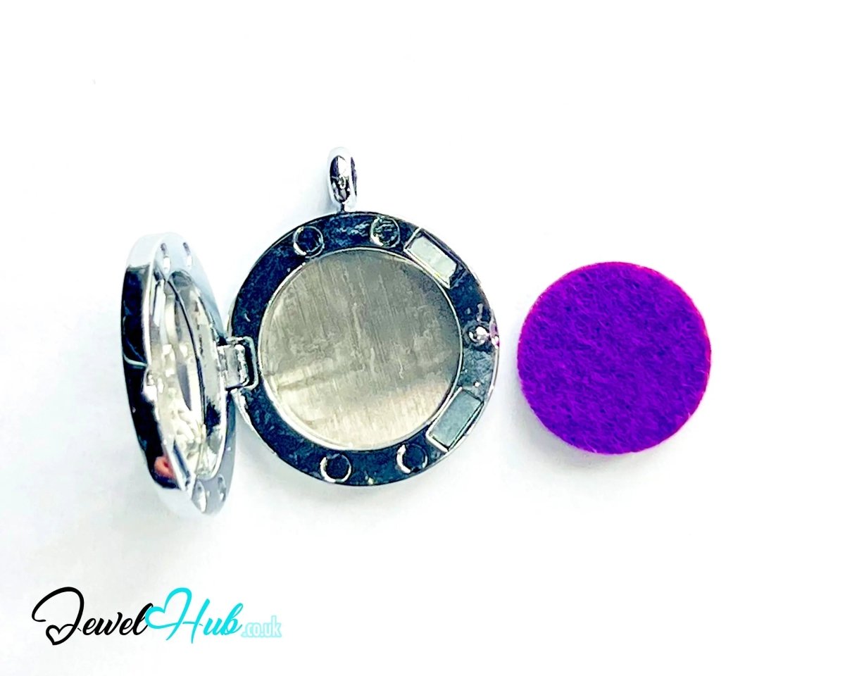 Stainless Steel Aromatherapy Pendant for Wisdom & Calm 🦉 Moonlight Owl - JewelHub.co.uk