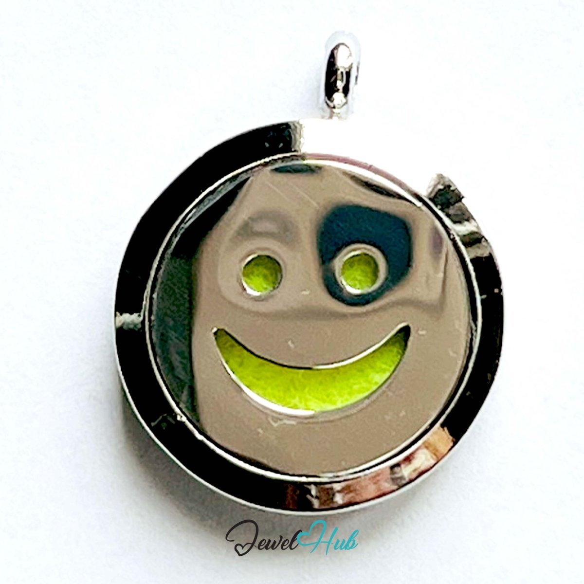 Stainless Steel Aromatherapy Pendant – Golden Glow Joy - JewelHub.co.uk