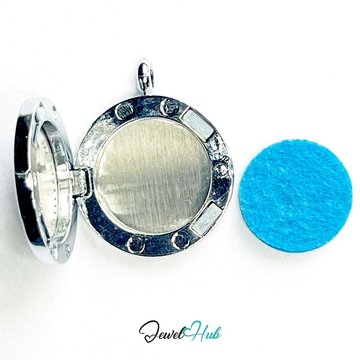 Stainless Steel Aromatherapy Pendant – Laurel Cross for Strength - JewelHub.co.uk