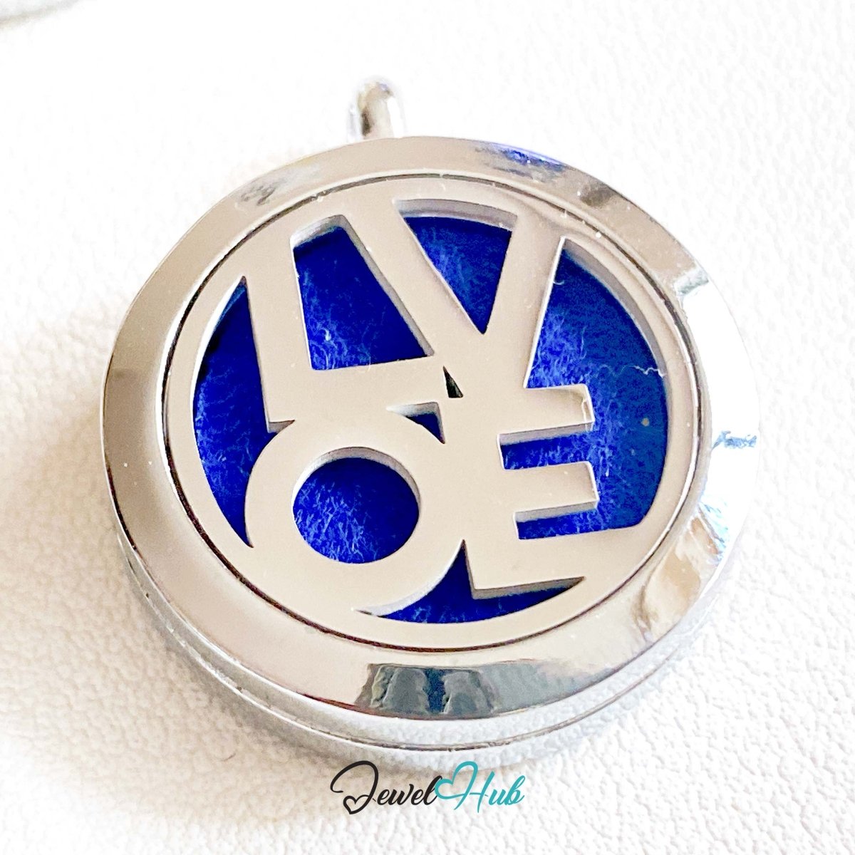Stainless Steel Aromatherapy Pendant – LOVE Silhouette - JewelHub.co.uk