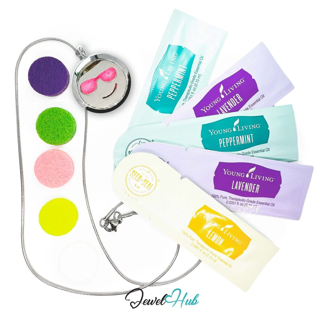 Stainless Steel Aromatherapy Pendant – Smiley Cool Fun Vibes - JewelHub.co.uk