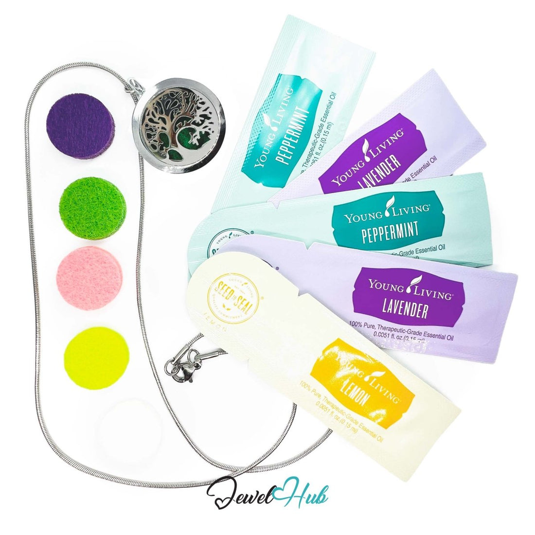 Stainless Steel Aromatherapy Pendant – Tree of Clarity - JewelHub.co.uk
