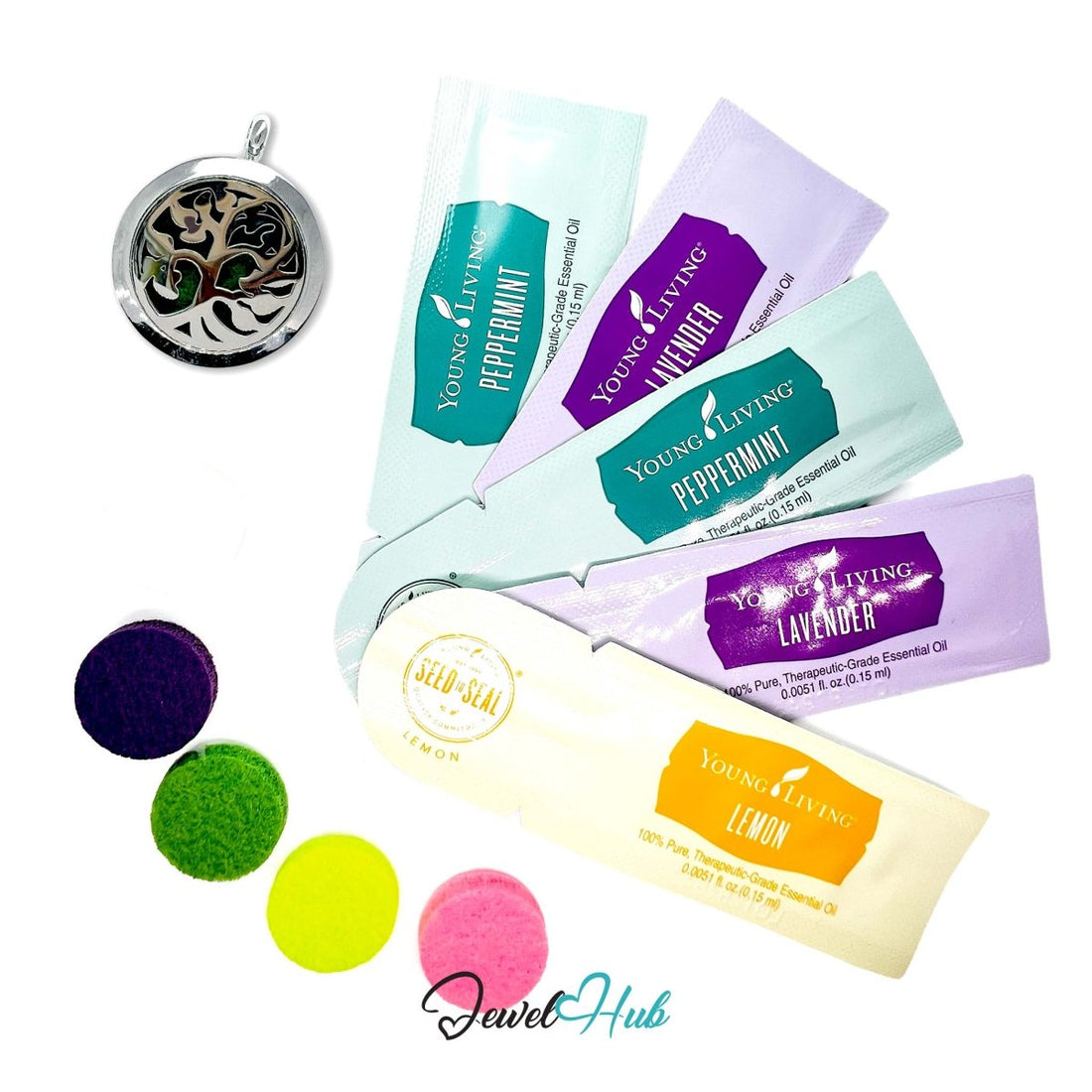 Stainless Steel Aromatherapy Pendant – Tree of Light - JewelHub.co.uk