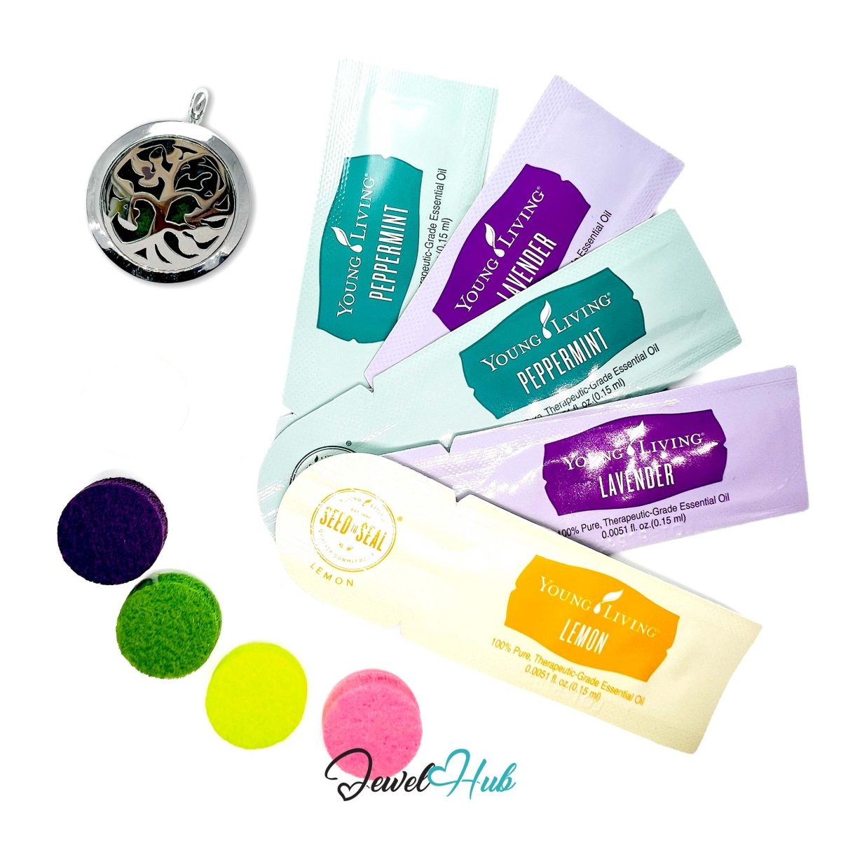 Stainless Steel Aromatherapy Pendant – Tree of Light - JewelHub.co.uk