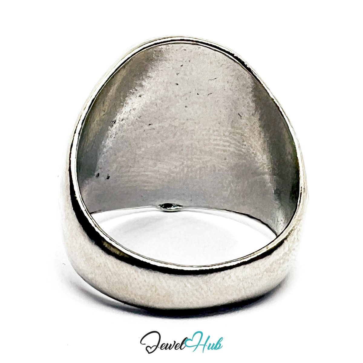 Stainless Steel Silver Abstract Heart Ring – Sculptural Emotion - JewelHub.co.uk