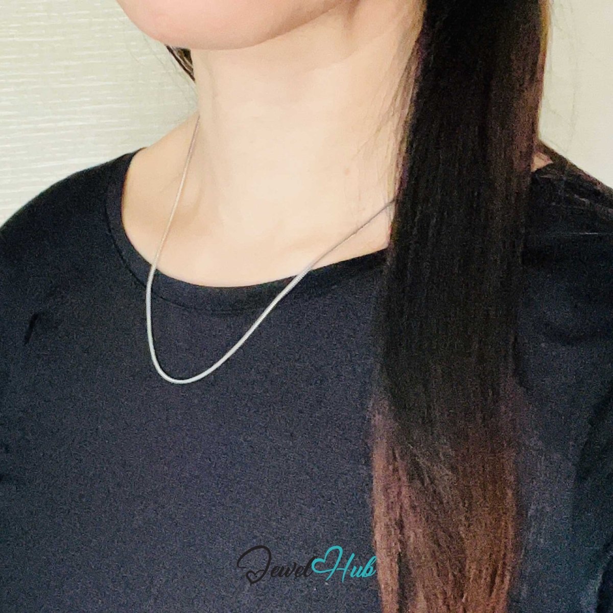 Stainless Steel Snake Chain Necklace 1.8mm 45cm | FortunaLink™ - JewelHub.co.uk