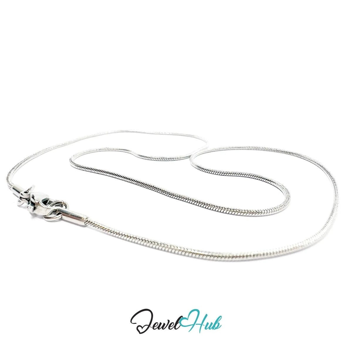 Stainless Steel 🐍 Snake Chain Necklace – Sleek Minimalist Layers | 1.2mm Width - JewelHub.co.uk