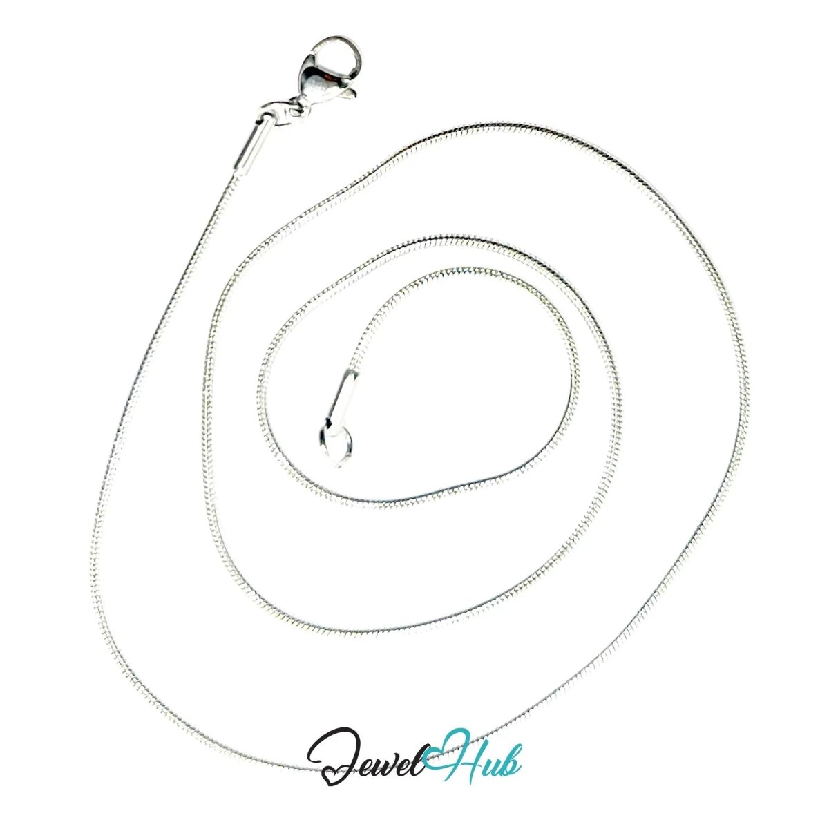Stainless Steel 🐍 Snake Chain Necklace – Sleek Minimalist Layers | 1.2mm Width - JewelHub.co.uk