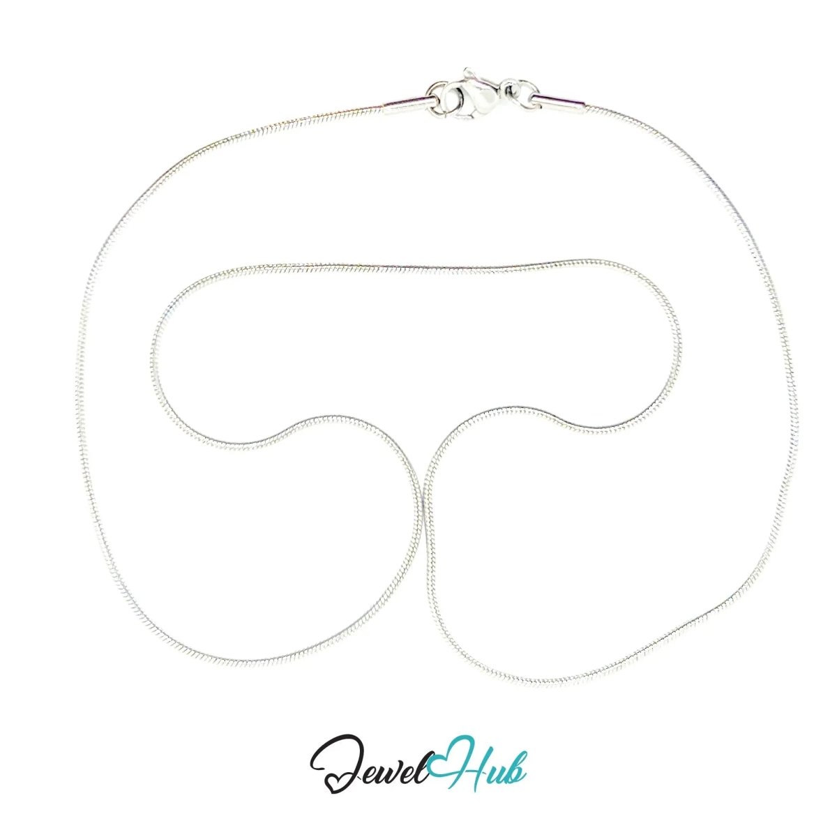 Stainless Steel 🐍 Snake Chain Necklace – Sleek Minimalist Layers | 1.2mm Width - JewelHub.co.uk