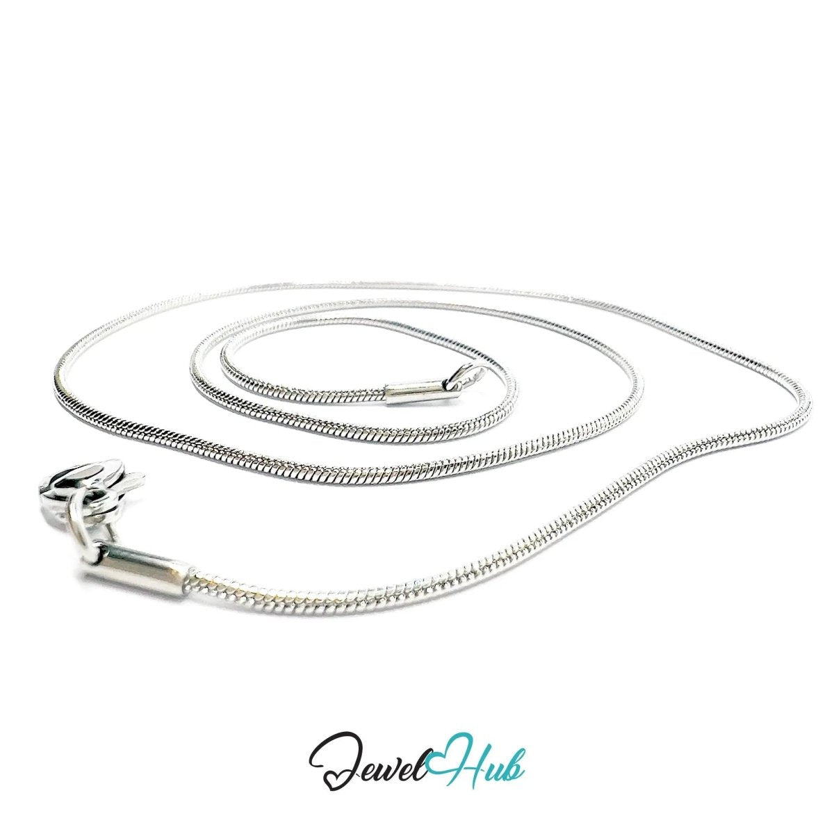 Stainless Steel 🐍 Snake Chain Necklace – Sleek Minimalist Layers | 1.2mm Width - JewelHub.co.uk