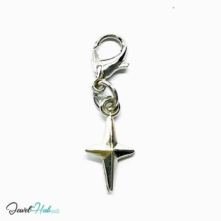 Star Trio MiniCharms – Silver - Plated Accent of Emotion | Necklace or Bracelet Options | Zinc Alloy Jewellery - JewelHub.co.uk