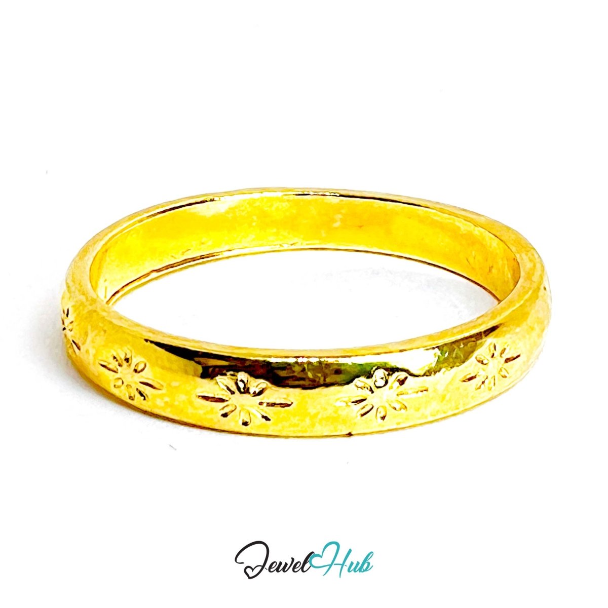 StarWhisper Gold - Plated Zinc Ring · Celestial Textured Statement - JewelHub.co.uk