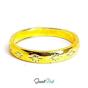 StarWhisper Gold - Plated Zinc Ring · Celestial Textured Statement - JewelHub.co.uk