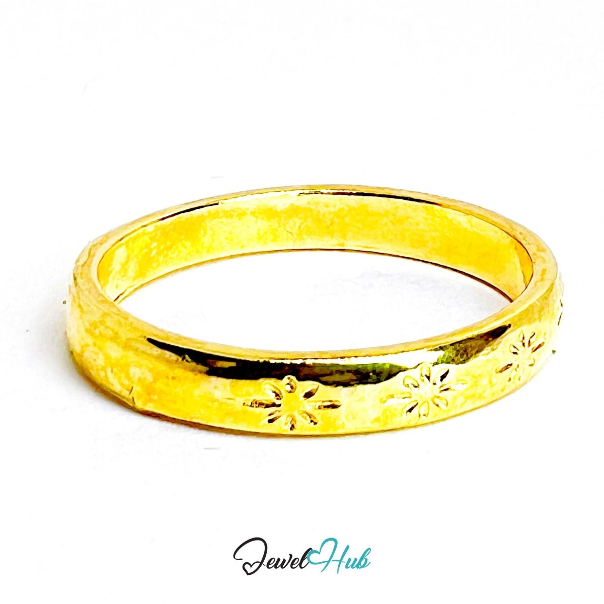 StarWhisper Gold - Plated Zinc Ring · Celestial Textured Statement - JewelHub.co.uk