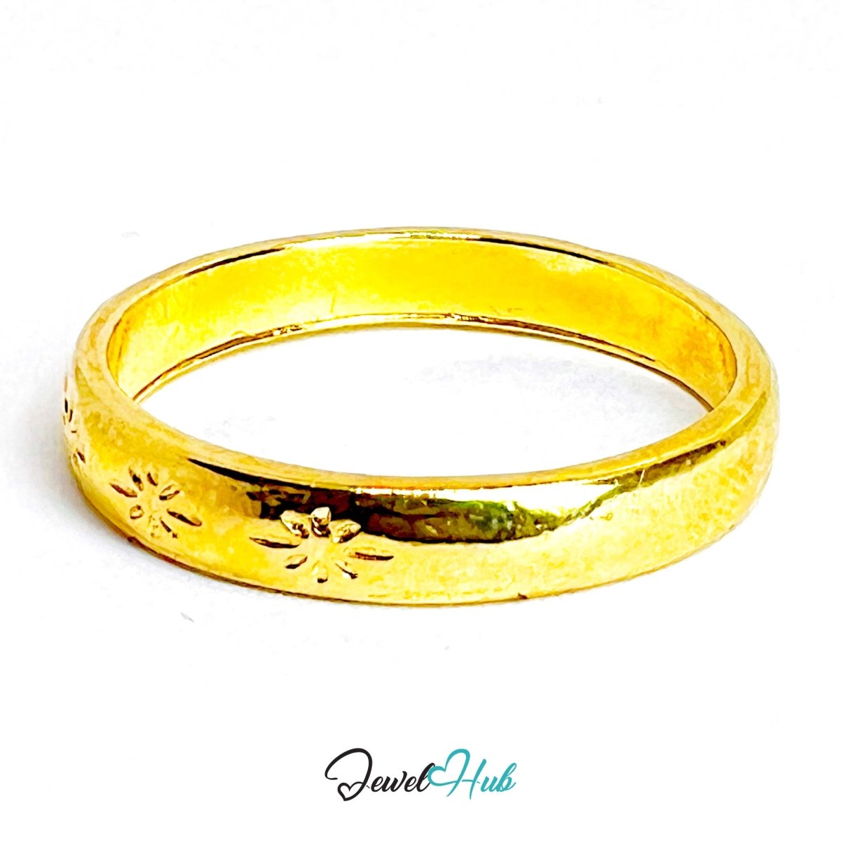StarWhisper Gold - Plated Zinc Ring · Celestial Textured Statement - JewelHub.co.uk