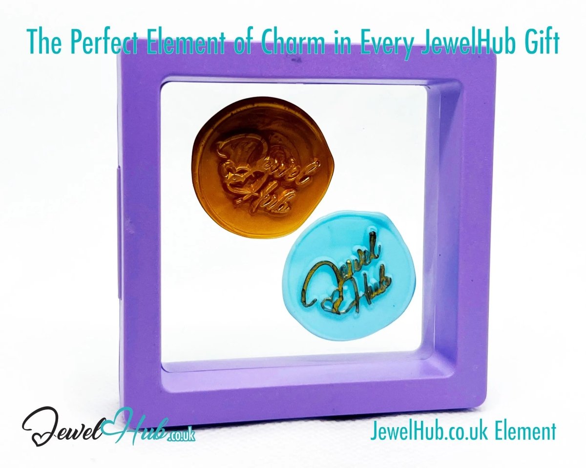 Transparent 💫 Display Box (7cm × 7cm) · Floating Frame Design · Plastic Border · Charm Showcase - JewelHub.co.uk